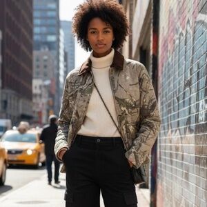 Thread & Supply Camouflage Insulated Utility Jacket